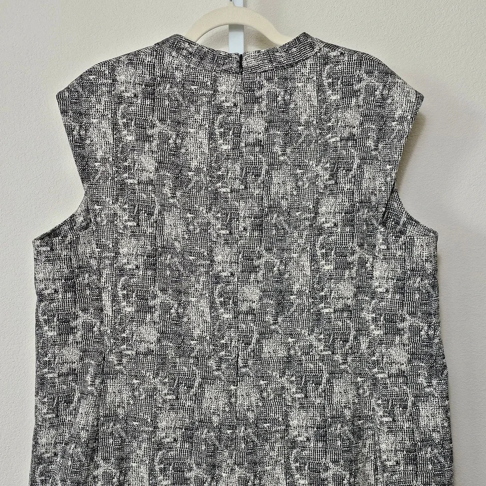 M.M. LAFLEUR NWT Aditi Crackle Sleeveless Black & Cream Dress Sz +3 (US 3X) - Picture 7 of 15